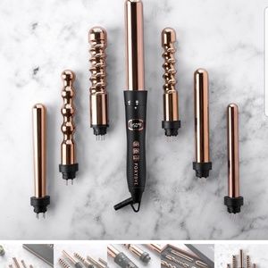FoxyBae 7 piece curling iron set
